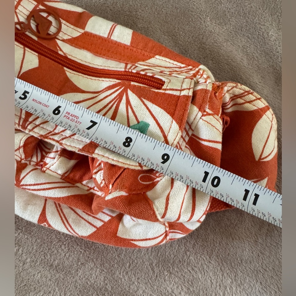 Roxy Y2K Surf Core Floral Shoulder Bag Orange Beachy Boho - Picture 12 of 13